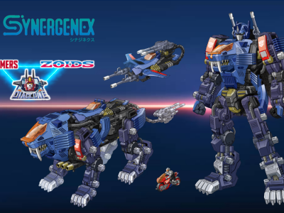 T-Spark Synergenex toys combining Zoids Transformers and Diaclone