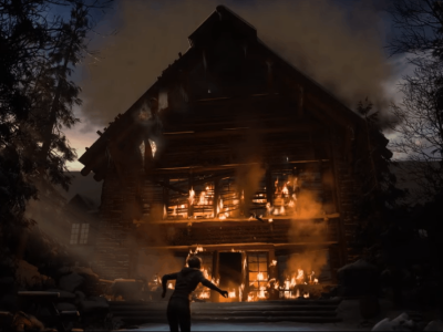 Until Dawn Remaster Cabin on Fire